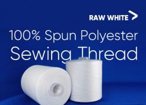100% spun polyester sewing thread