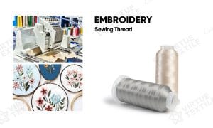 Display of Embroidery sewing thread application scenarios