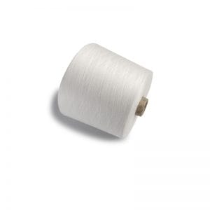 White spool of thread on a cardboard core
