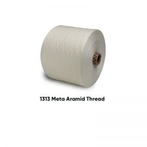 White spool of 1313 Meta Aramid Thread on a plain background, product image for aramid thread