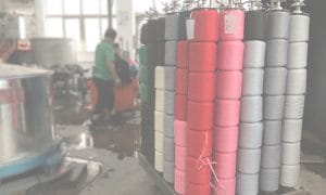 Sewing thread dyeing