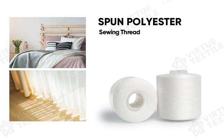 Product application and detail display of spun polyester sewing thread
