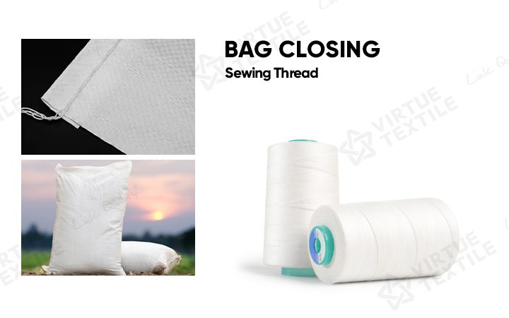 Product application and detail display of bag closing sewing thread